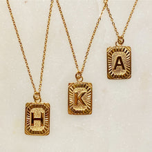 Load image into Gallery viewer, Art Deco Initial Necklace
