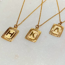Load image into Gallery viewer, Art Deco Initial Necklace
