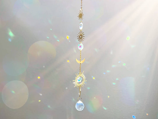 Celestial Crystal Suncatcher Rainbow Prism