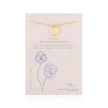 Load image into Gallery viewer, Personalized Birth Month Flower Necklace
