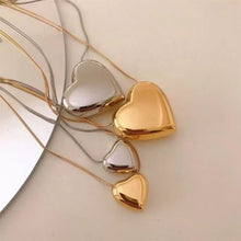 Load image into Gallery viewer, Large Silver Heart Necklace
