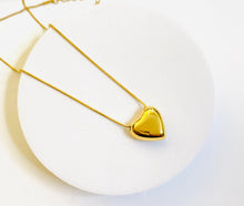Load image into Gallery viewer, Gold Large Heart Necklace
