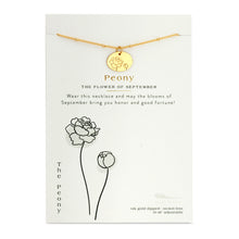 Load image into Gallery viewer, Personalized Birth Month Flower Necklace
